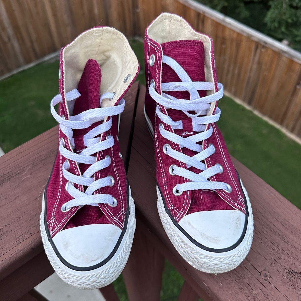 Burgundy Converse